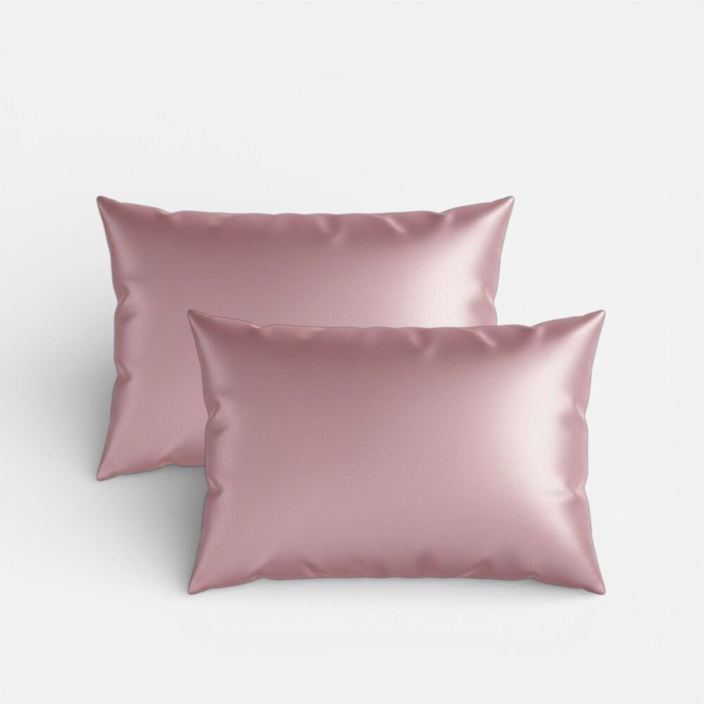 BEDELITE Satin Pillowcases for Standard (20x26 Inch) Rose Pink